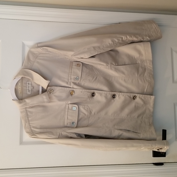 Jones NY tan stretch twill jacket! Sz XXL - Picture 6 of 7